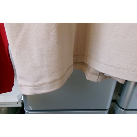 OLD FOLK HOUSE / Raglan Sleeve T-shirt *Red / Beige