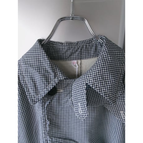 ISSUETHINGS / TYPE124 (GINGHAM WOOL) *WHITE & NAVY BLUE
