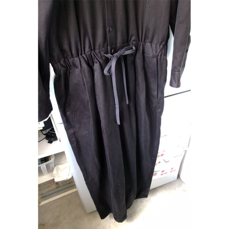 YOKO SAKAMOTO / JUMP SUIT (COTTON,CUPRO) *BROWN