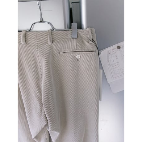 OLD FOLK HOUSE / Cotton & Rayon Corduroy Pants *Off-White