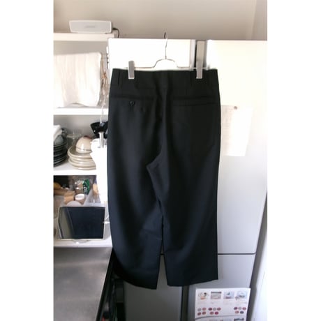 ABELIA EDWARD GOUCHA / BASEBALL SLACKS(POLYESTER WOOL) *BLACK STRIPED