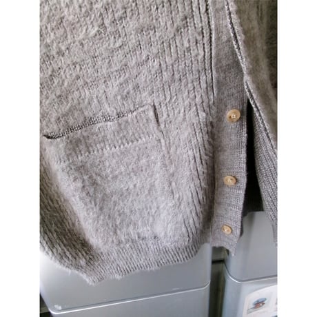 YULA / BRUSHED COTTON VEST *GRAY MIX