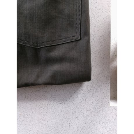 YOKO SAKAMOTO / WORK 5POCKET STRAIGHT PANTS (COTTON/RAYON) *OLIVE