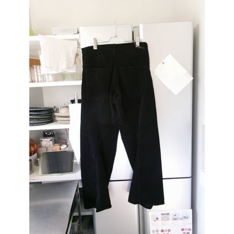 NVRFRGT / 3D TWISTED WIDE LEG 5P PANTS *BLACK