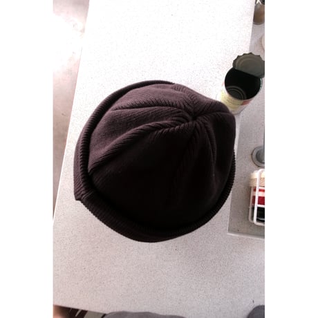 YOKO SAKAMOTO / KNIT BIG WATCH CAP (COTTON×CASHMERE) *BROWN