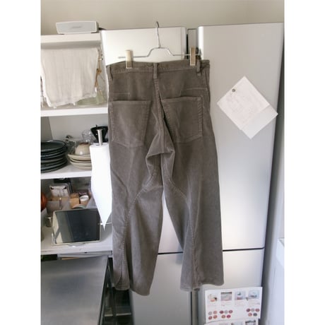 NVRFRGT / 3D TWISTED WIDE LEG 5P PANTS *DUSTY CLAY