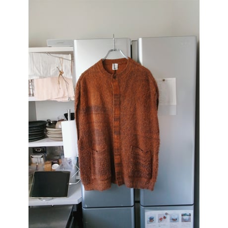 YULA / BRUSHED COTTON VEST *BROWN MIX