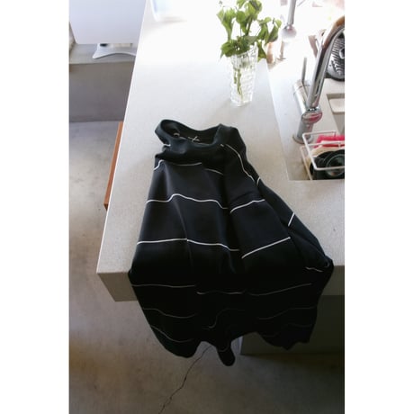 EVCON / BORDER WIDE L/S TEE *BLACK