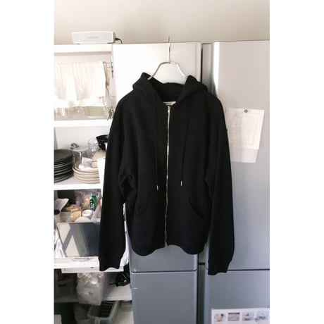 FUJI / COTTON ZIP UP HOODIE *BLACK