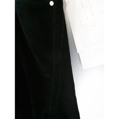 NVRFRGT / 3D TWISTED WIDE LEG 5P PANTS *BLACK