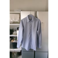 OLD FOLK HOUSE / Cotton Poplin Striped Classic Shirt *Blue