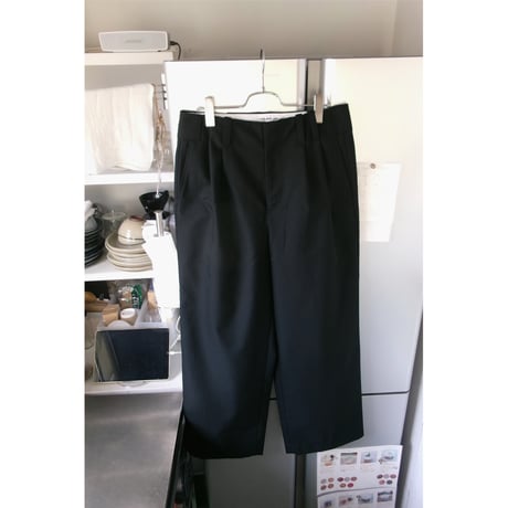ABELIA EDWARD GOUCHA / BASEBALL SLACKS(POLYESTER WOOL) *BLACK STRIPED