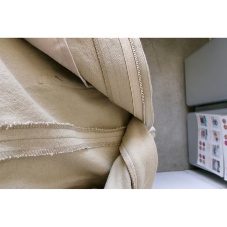 FUJI / COTTON SILK PATCH POCKET PANTS *OLIVE