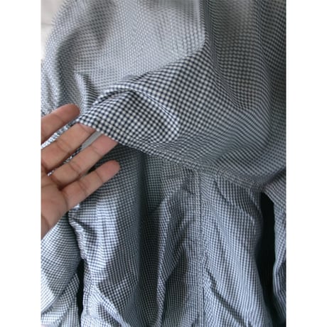 ISSUETHINGS / TYPE124 (GINGHAM WOOL) *WHITE & NAVY BLUE