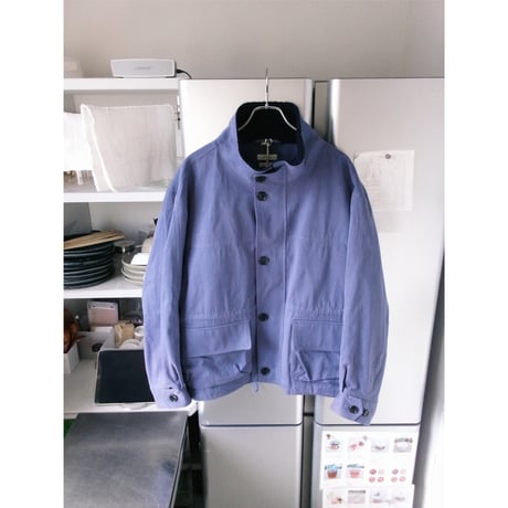 FUJI / STANDCOLLAR COTTON JACKET *BLUE