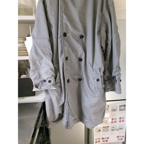 ISSUETHINGS / TYPE124 (GINGHAM WOOL) *WHITE & NAVY BLUE