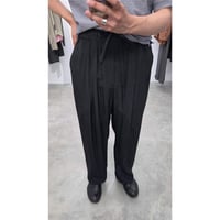 Blanc YM / Salt Shrink Cupro Browsing Pants *BLACK