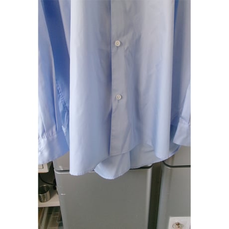 Blanc YM / Broad Cotton Wide Shirts *Sax Blue