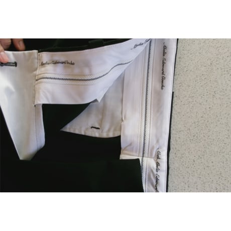 ABELIA EDWARD GOUCHA / BASEBALL SLACKS(POLYESTER WOOL) *BLACK STRIPED