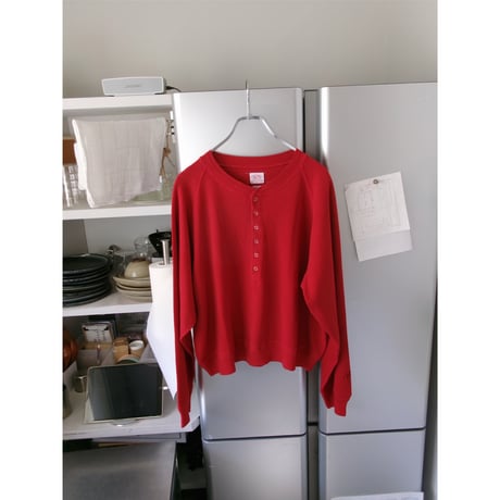 MY___ / FAITH x MY HENRY NECK L/S TOP *RED