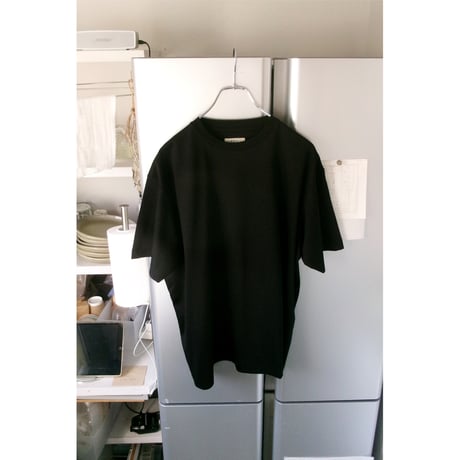 FUJI / SUPIMA COTTON S/S T-SHIRT*BLACK