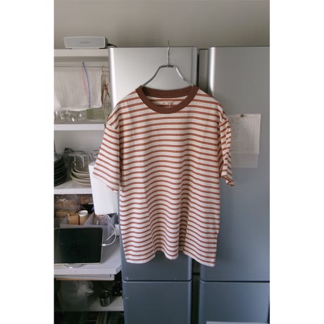UNIVERSAL PRODUCTS / ORIGINAL BORDER S/S T-SHIRTS *ORANGE