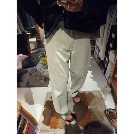 YOKO SAKAMOTO / BELTED TROUSERS(CORDUROY) *IVORY