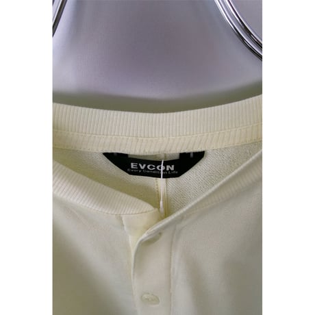 EVCON/ SHEER HENRYNECK L/S TEE *L.YELLOW