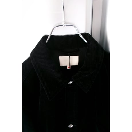 YOKO SAKAMOTO / WORK BLOUSE (CORDUROY) *BLACK