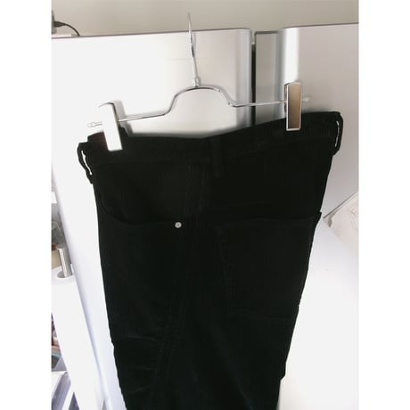NVRFRGT / 3D TWISTED WIDE LEG 5P PANTS *BLACK