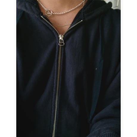 HIDAKA / 3-Spoke Mixed Necklace *Silver/Multi