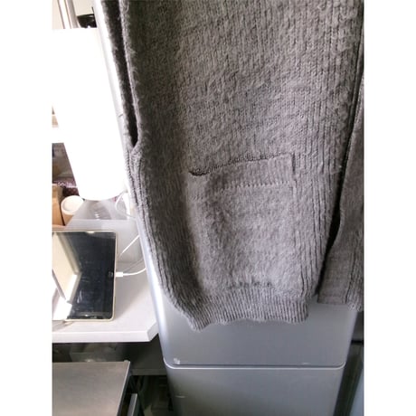 YULA / BRUSHED COTTON VEST *GRAY MIX