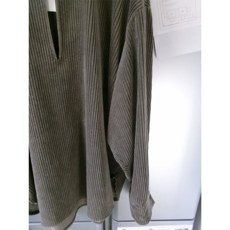 Blanc YM / Corduroy Skipper Shirts *Beige