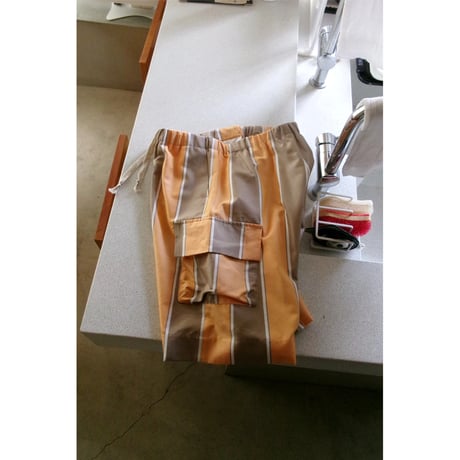 TOZAOU for AVET / mimi Float Shorts *C(ライトブラウン×オレンジ ストライプ)