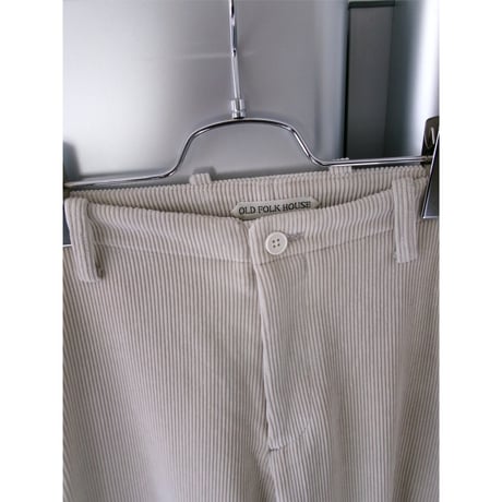 OLD FOLK HOUSE / Cotton & Rayon Corduroy Pants *Off-White