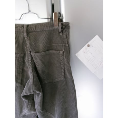 NVRFRGT / 3D TWISTED WIDE LEG 5P PANTS *DUSTY CLAY