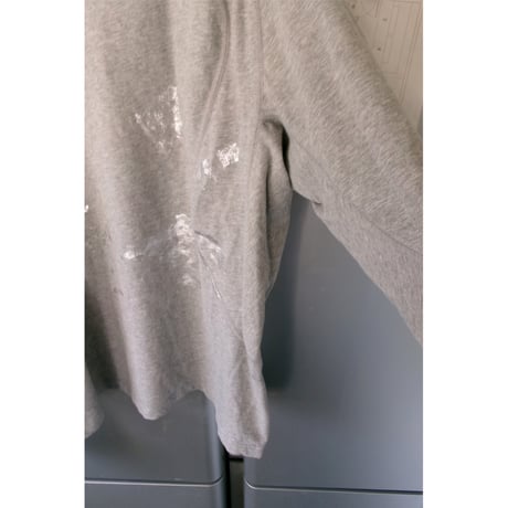 NVRFRGT / FOIL PAINT SPLATTER LONG SLEEVE T-SHIRT *H.GRAY