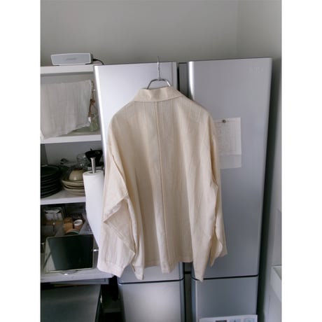 YUTASETOGAWA / COMFORT SHIRT - LENO *BEIGE