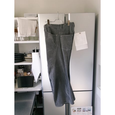 NVRFRGT / 3D TWISTED WIDE LEG 5P PANTS *COLD GREIGE