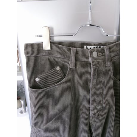 NVRFRGT / 3D TWISTED WIDE LEG 5P PANTS *DUSTY CLAY
