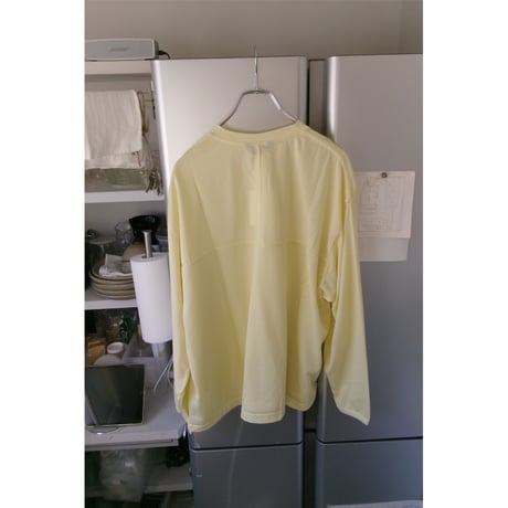 EVCON/ SHEER HENRYNECK L/S TEE *L.YELLOW