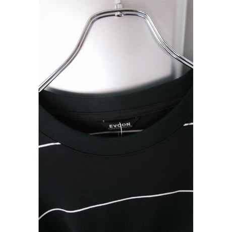 EVCON / BORDER WIDE L/S TEE *BLACK