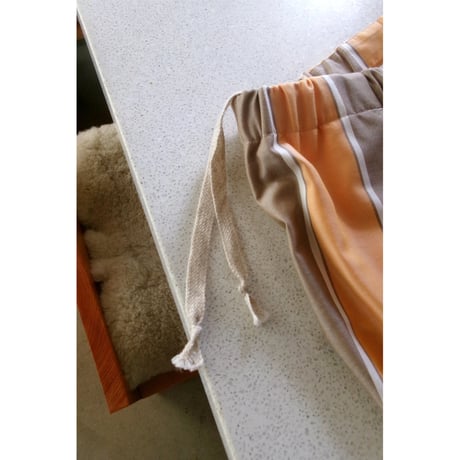 TOZAOU for AVET / mimi Float Shorts *C(ライトブラウン×オレンジ ストライプ)