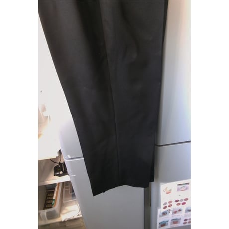 FUJI / WOOL TWO TUCK SLACKS *BLACK