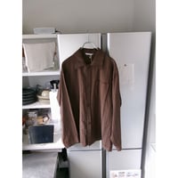 YUTASETOGAWA / COMFORT SHIRT - LENO *BROWN