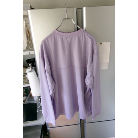 EVCON/ SHEER HENRYNECK L/S TEE *L.PURPLE