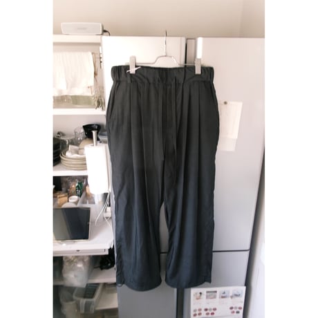 Blanc YM / Cupro Nylon Browsing Pants  *GRAY