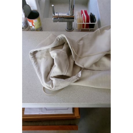 FUJI / COTTON ZIP UP HOODIE *IVORY