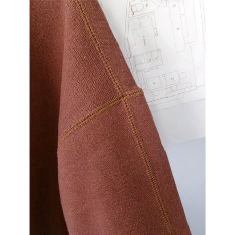 NO ROLL / C&C CREW SWEAT *BROWN RED