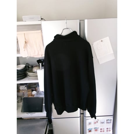 OLD FOLK HOUSE / Half-Snap Sweatshirt *Black